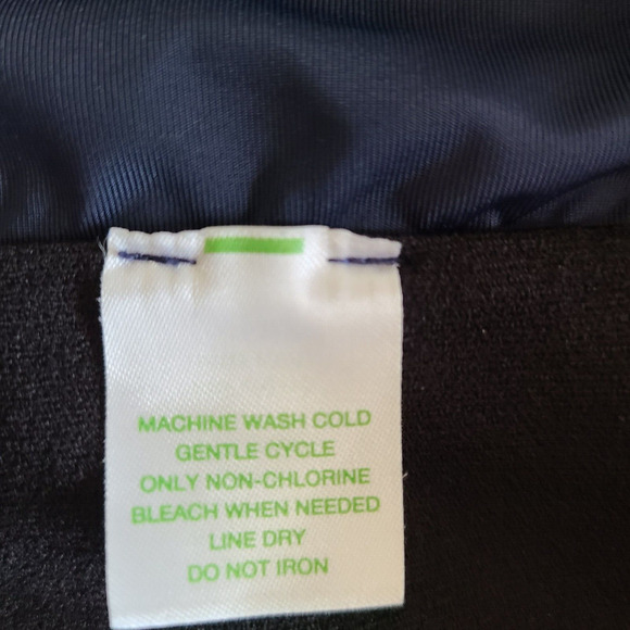 GARNET HILL Swim Brief Bottom Skirt Swimsuit 16 Blue Ruched Waist Bathing Suit - Picture 6 of 8